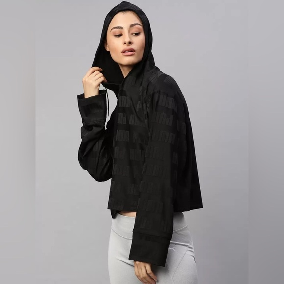 PUMA Women‎ Brand Logo Printed Train First Mile Mono Hooded Pullover Swea… - Picture 3 of 13